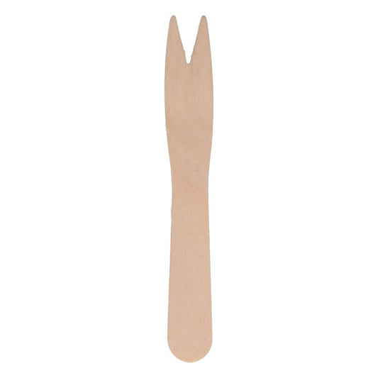 Tenedor pincho de madera - 8,5 cm