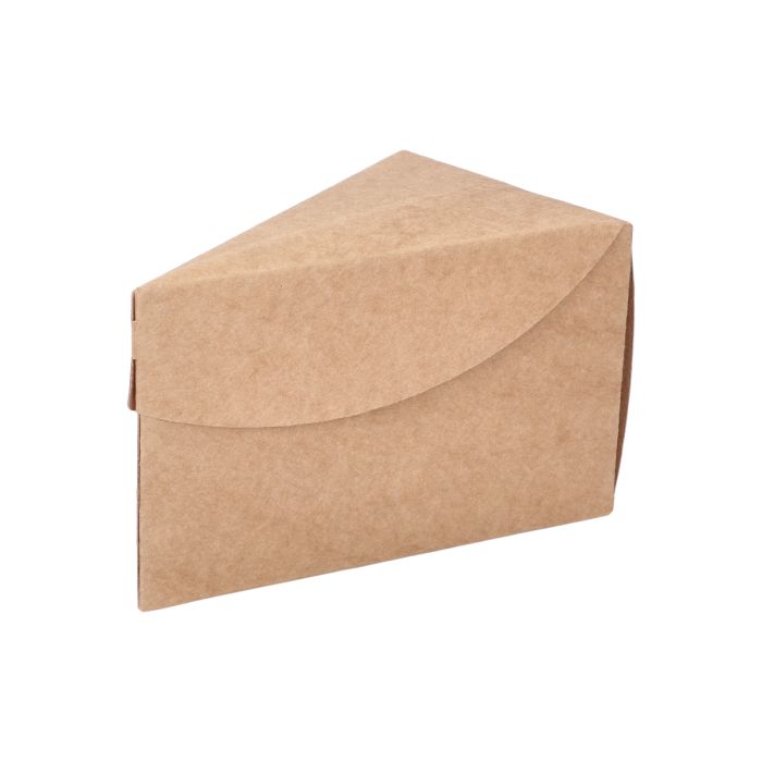Caja cartoncillo kraft para tarta - 10 x 16 x 7 cm