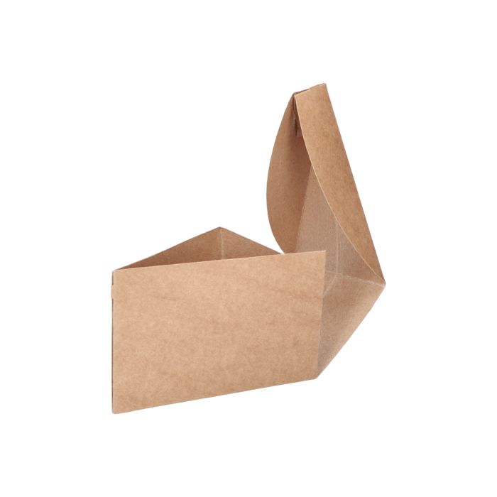 Caja cartoncillo kraft para tarta - 10 x 16 x 7 cm