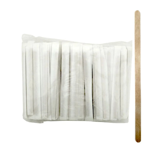 Lot de 500 pinceaux en bois emballés individuellement, 14 cm, pour hôtels