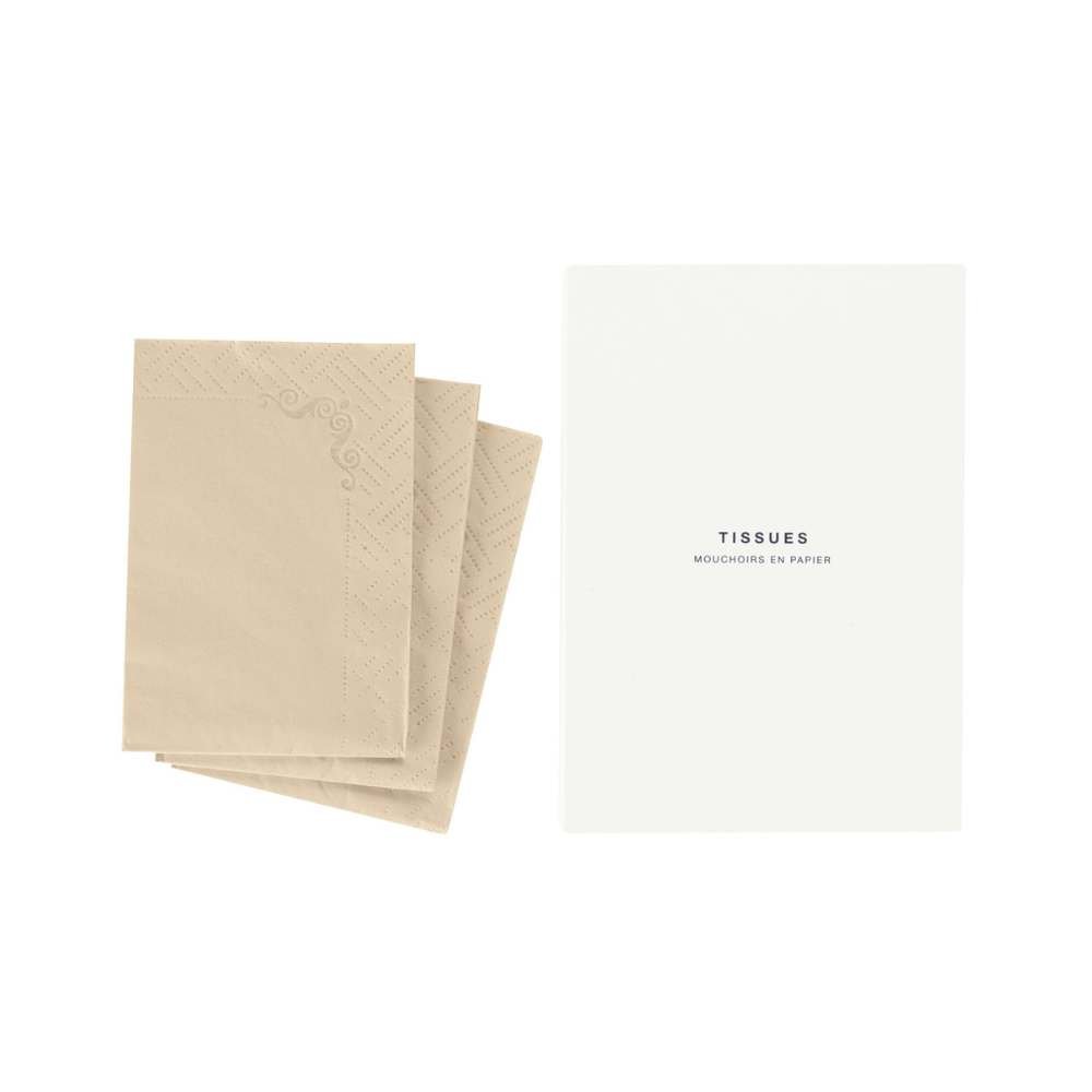 Ensemble de 3 mouchoirs pour hôtels - Eco classique (200 unités) 