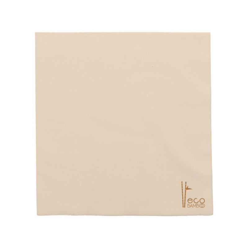Lot de 50 serviettes de table en bambou écologique naturel 45x45 cm pour hôtels