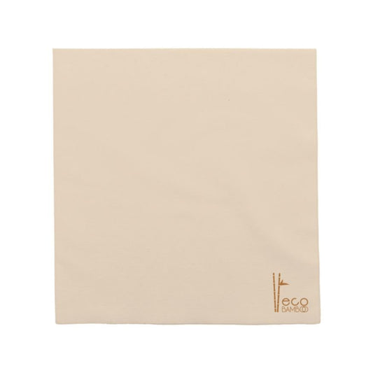 Paquete 100 servilletas naturales 25x25 cm ECO Bamboo para hoteles