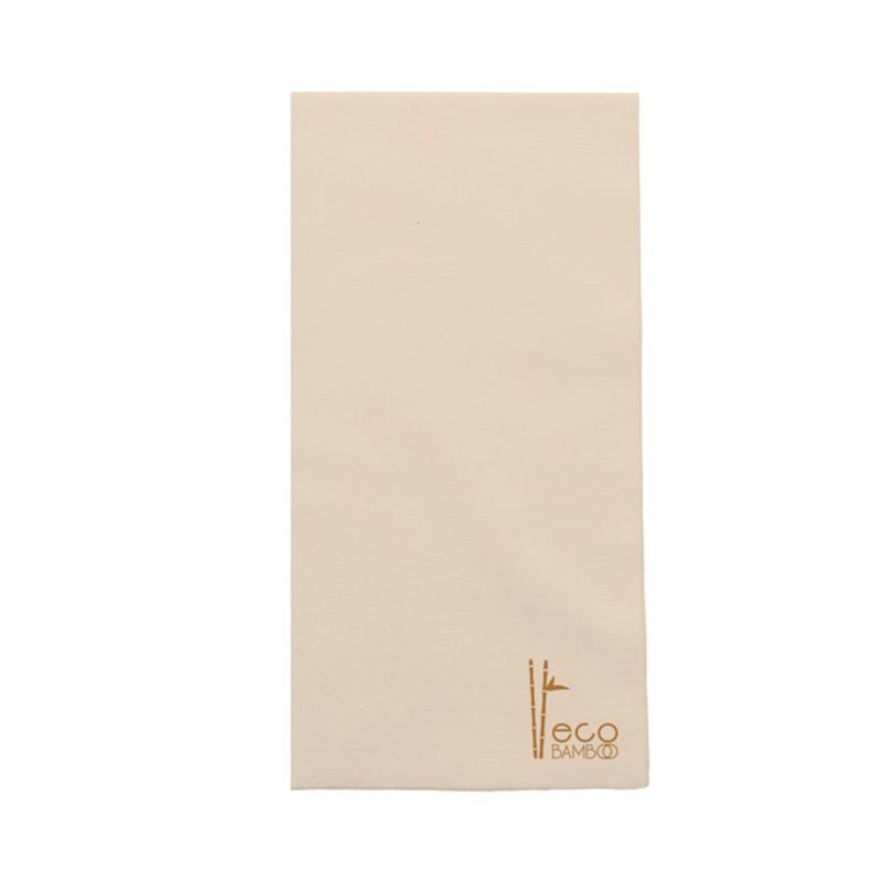 Lot de 25 serviettes naturelles 40x40 cm 1/8 ECO Bamboo pour hôtels