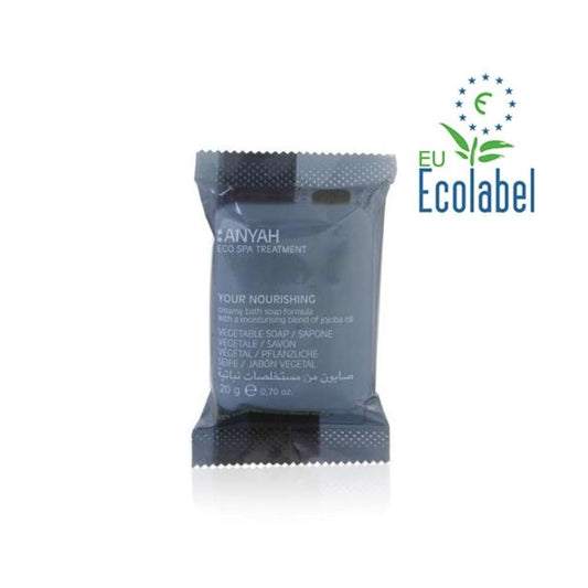 Pastilla de jabón vegetal ANYAH (20 gr) para hoteles