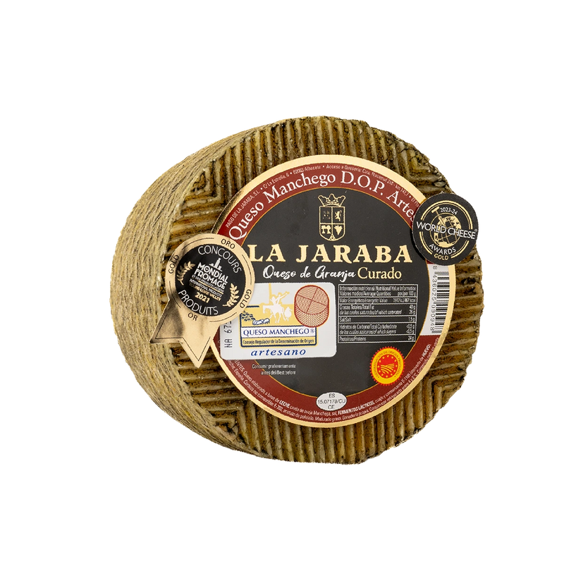 Queso D.O Manchego Curado Artesano de Granja La Jaraba 3kgs aprox