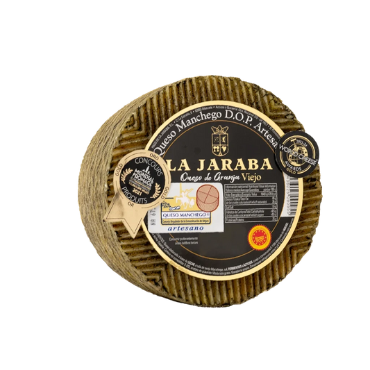 Queso D.O Manchego Viejo Artesano de Granja La Jaraba 3kgs aprox