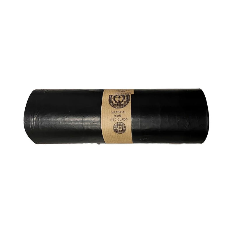 Rouleau de 10 sacs poubelle noirs recyclés 95 x 115 cm, capacité 160 L, pour hôtels