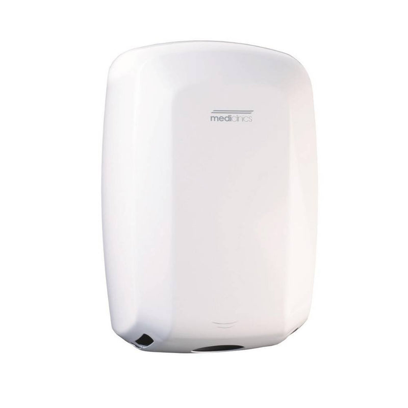 Sèche-mains optique Machflow, acier blanc, pour hôtels
