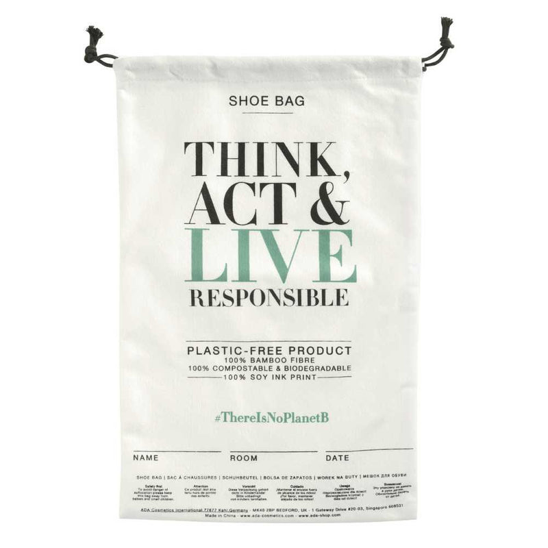 Sac à chaussures en fibre de bambou pour hôtels - Think act & live