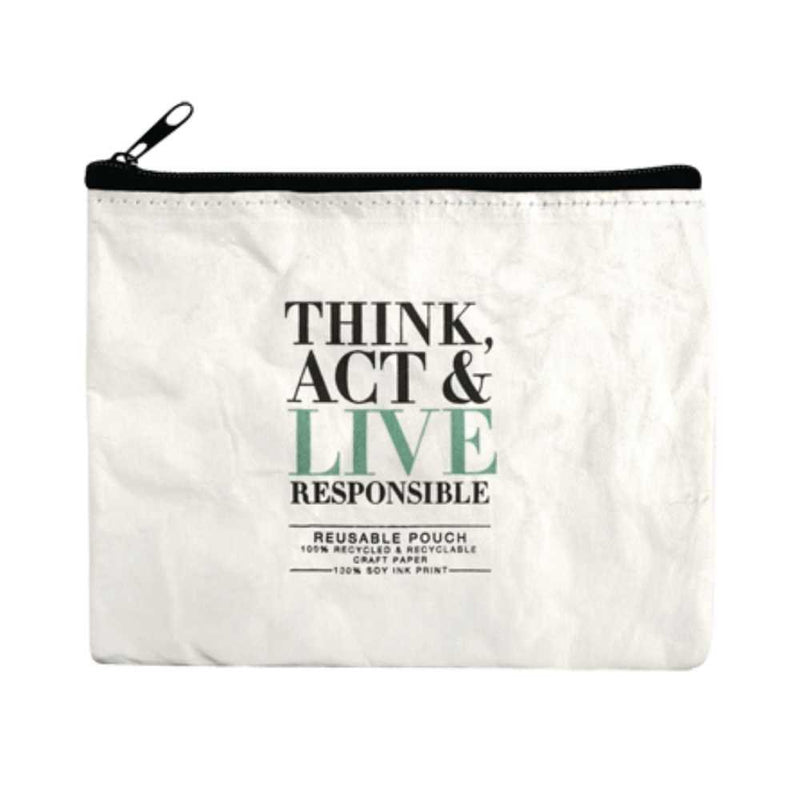 Sacs en papier recyclé rechargeables pour hôtels - Think act & live