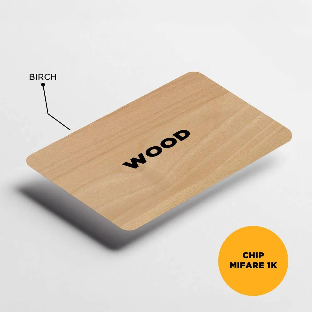 Tarjetas llave RFID de madera para hoteles