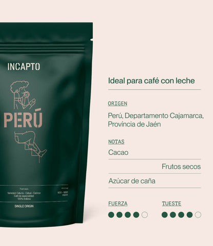Café de Perú en grano 1kg