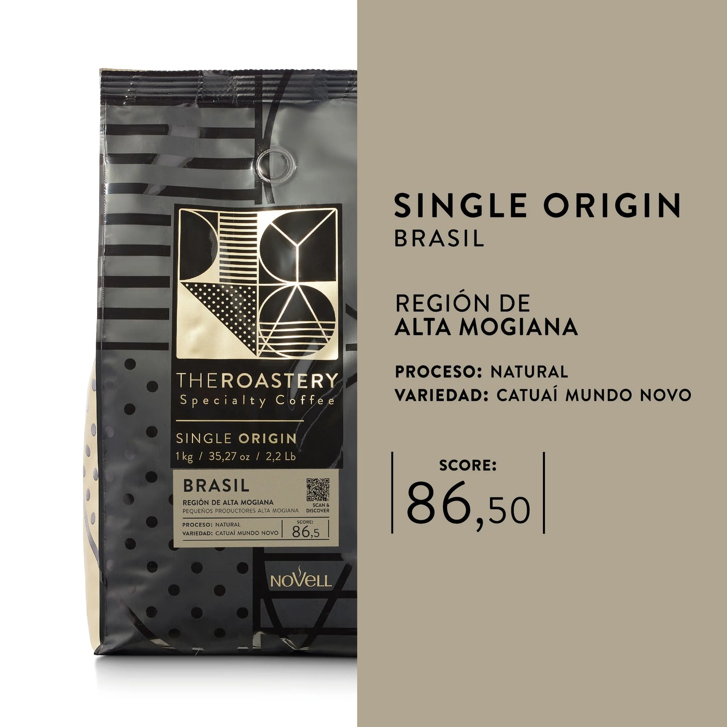 The Roastery Brasil 1kg en grano