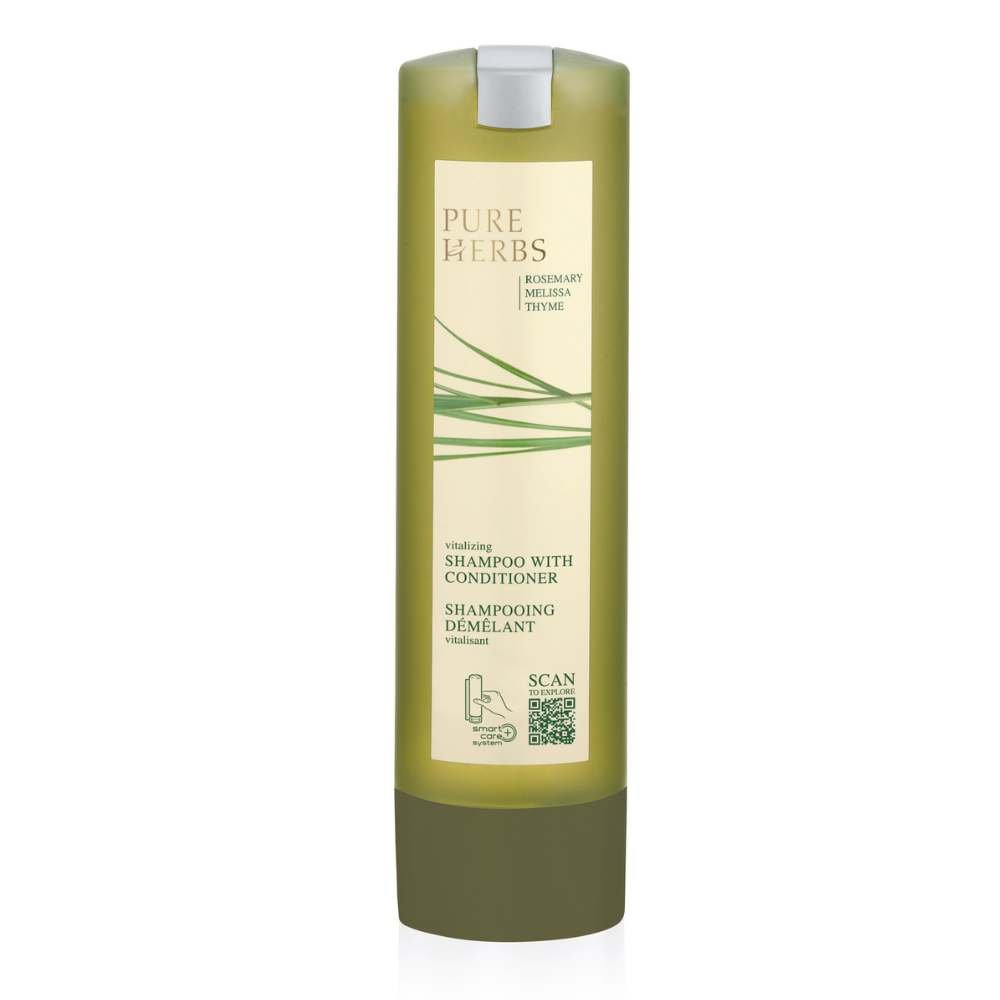 Champú con acondicionador 300ml para hoteles Pure Herbs - Smart Care