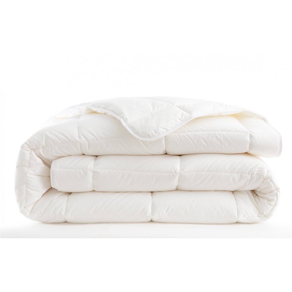 Couette en coton couleur blanc pour hôtels
