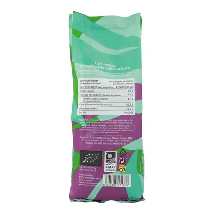 Café descafeinado molido Eco 100% Arábica 250 g para hoteles