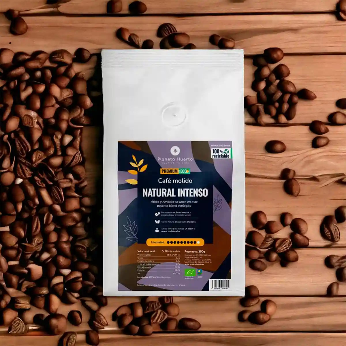 Café molido Eco natural intenso 250 g para hoteles