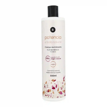Champú potenciador de brillo Flor de Hibisco y Coco 500 ml para hoteles