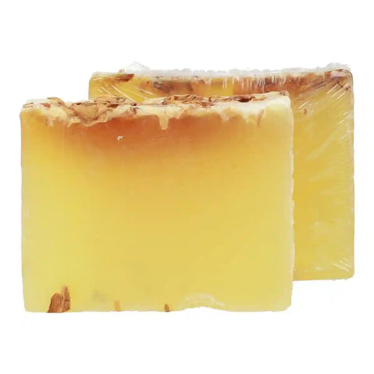 Jabón natural de glicerina caléndula y flor de azahar 100 g para hoteles