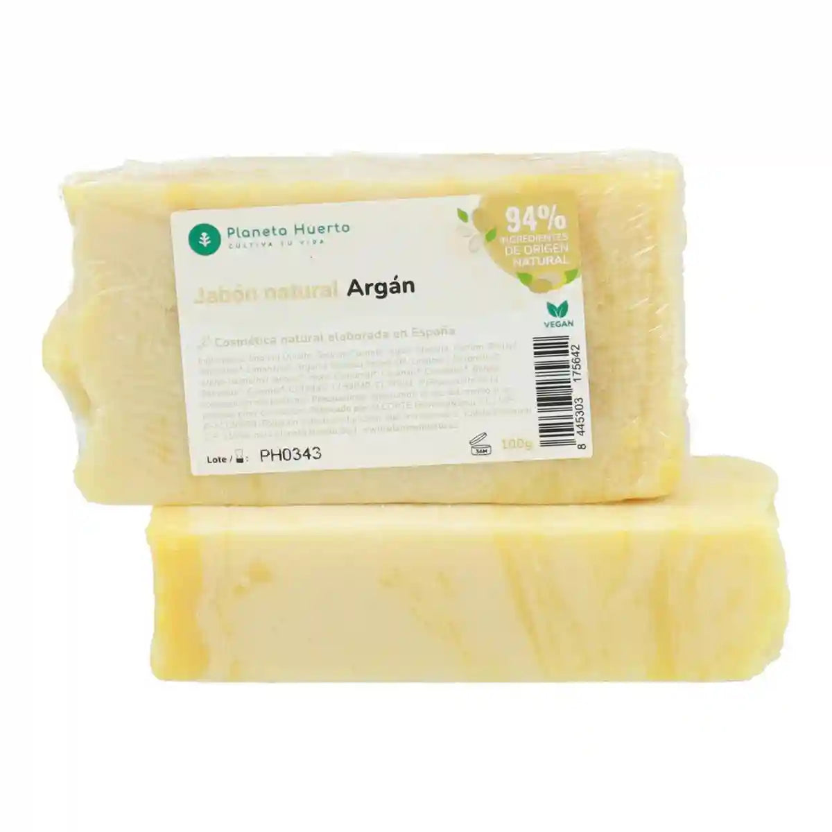 Jabón natural a base de aceite de oliva y argán 100 g para hoteles