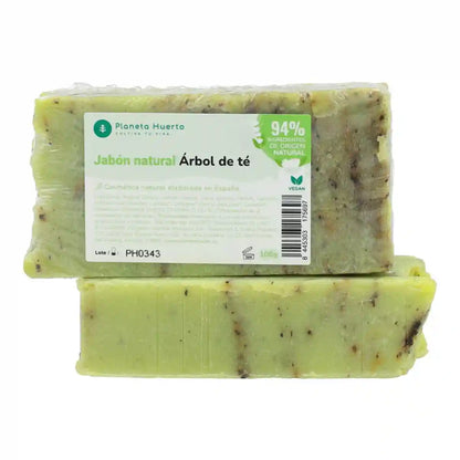 Jabón natural a base de aceite de oliva y árbol del té 100 g para hoteles