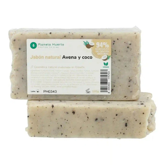 Jabón natural a base de aceite de oliva, avena y coco 100 g para hoteles