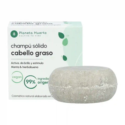 Champú sólido antigrasa Menta 85 gr para hoteles