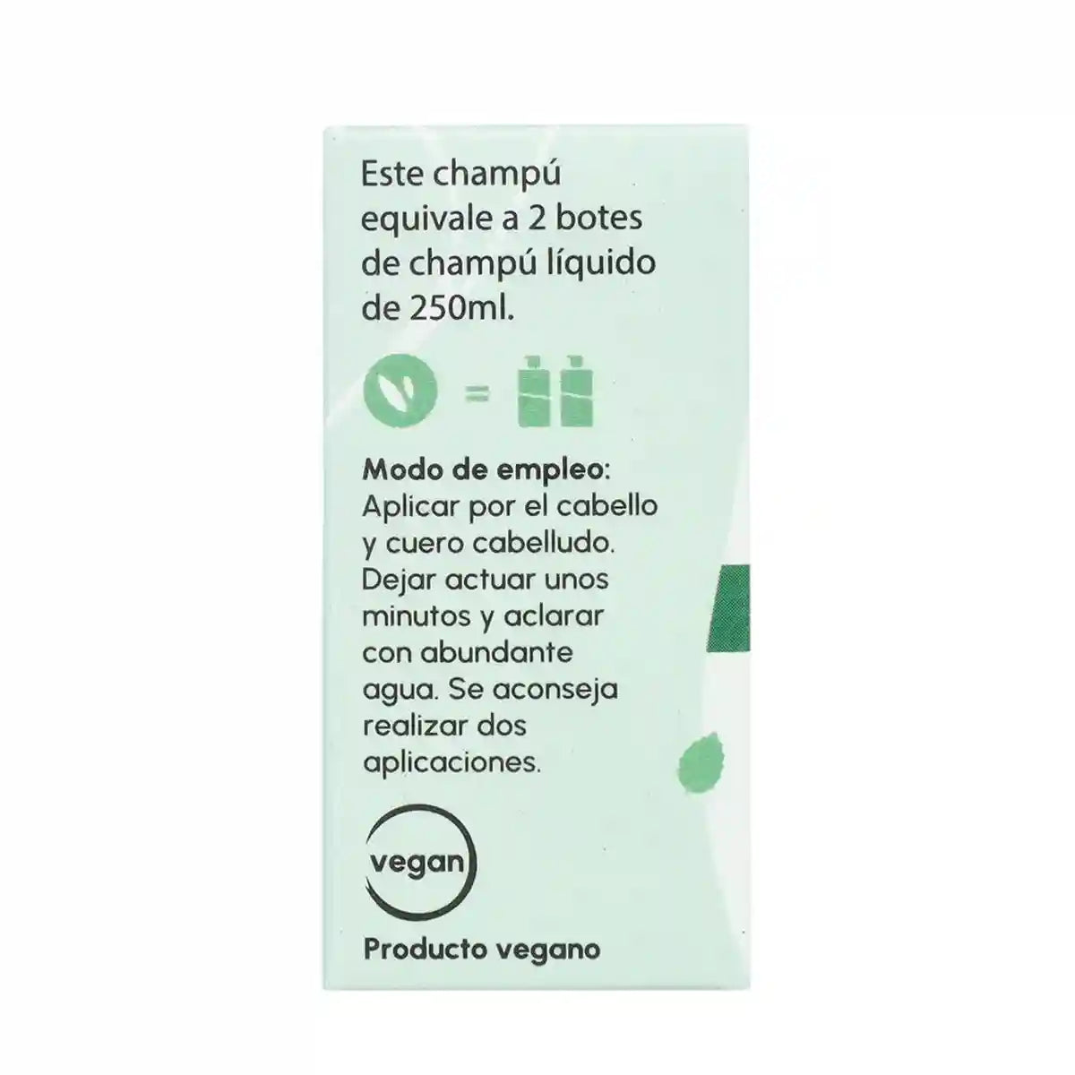 Champú sólido antigrasa Menta 85 gr para hoteles
