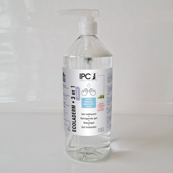 ECOLADERM 3 EN 1 DELICADO Gel Limpiador para Manos, Cuerpo y Cabello***