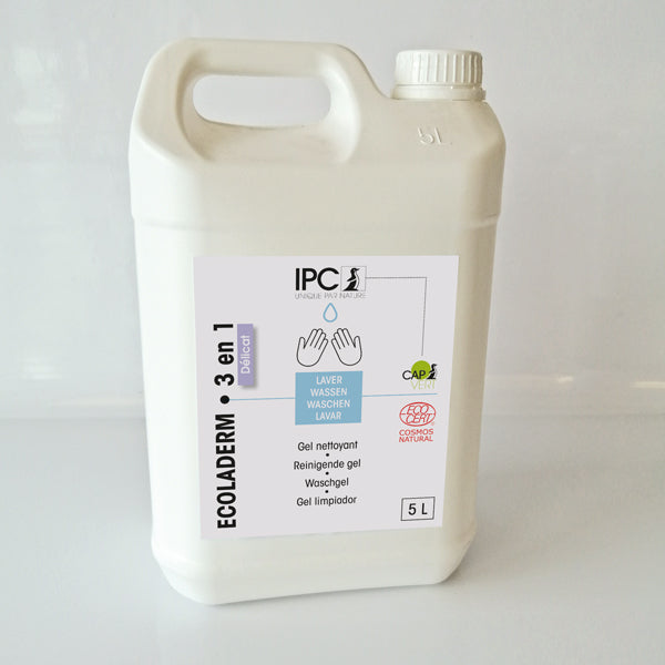 ECOLADERM Gel Nettoyant Délicat 3 en 1 pour les mains, le corps et les cheveux***