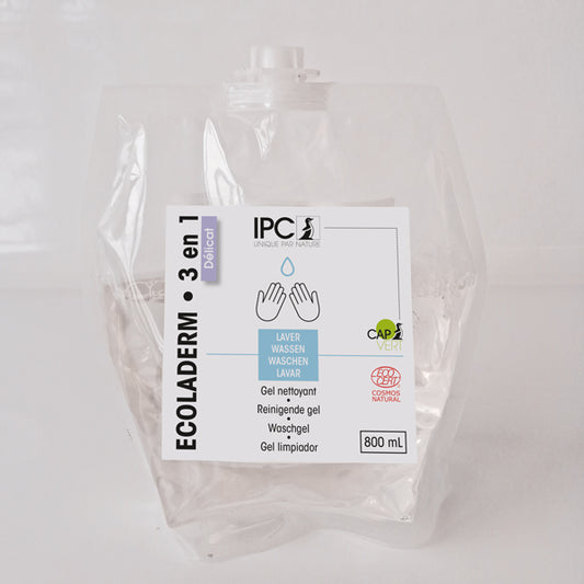 ECOLADERM Gel Nettoyant Délicat 3 en 1 pour les mains, le corps et les cheveux***