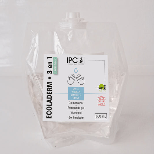 Gel nettoyant pour mains, corps et cheveux ECOLADERM 3 EN 1 FRAICHEUR***