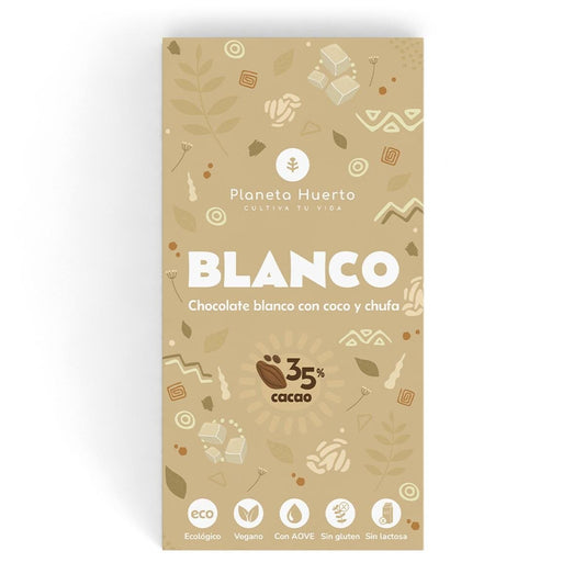 Tableta chocolate blanco vegano 35% ECO 70 gr