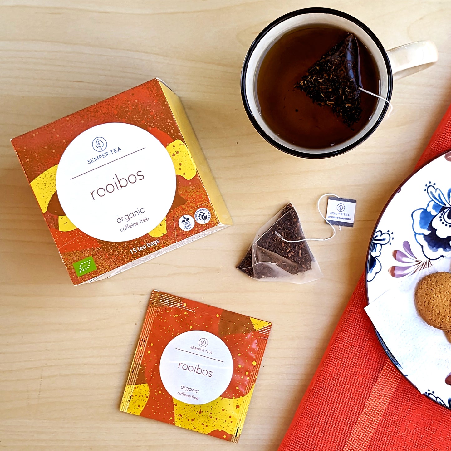 Rooibos pirámides ensobradas en estuche