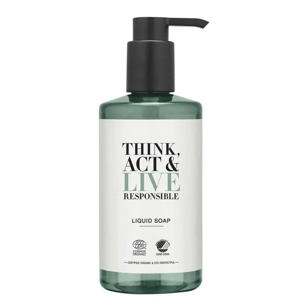 Sabonete líquido Think Act &amp; Live 300ml para hotéis - Bomba doseadora