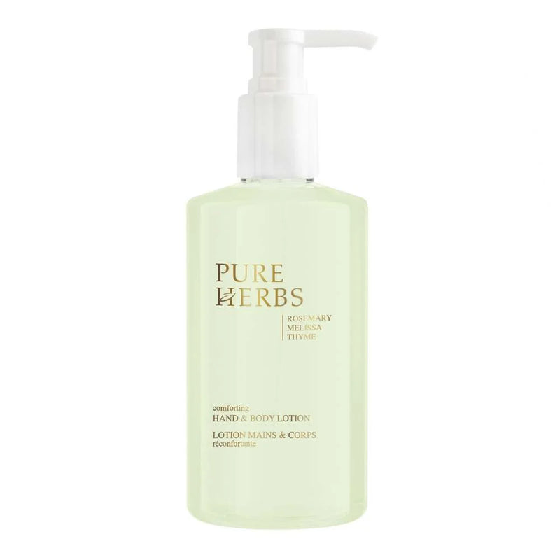 Loção Corporal e de Mãos Pure Herbs 300ml para Hotéis - Bomba Doseadora