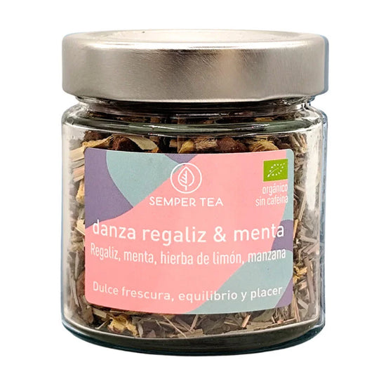 Réglisse menthe bio en vrac dans un bocal en verre 40g