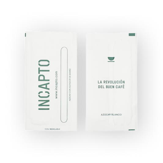 Azúcar  Blanco con removedor de bambú  - 500 UDS