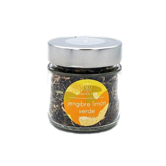 Citron vert gingembre bio en vrac en bocal en verre 55g