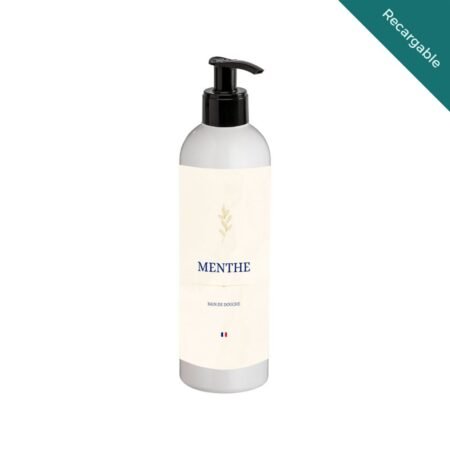 Botella rellenable blanca para hoteles