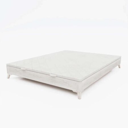Canapé de madera Niza color blanco para hoteles