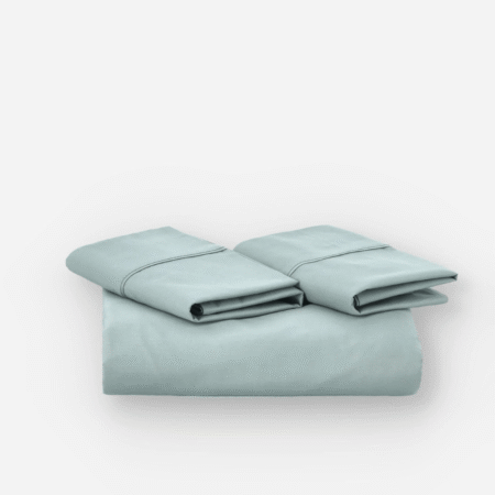 Housse de couette en coton biologique 200 fils aigue-marine