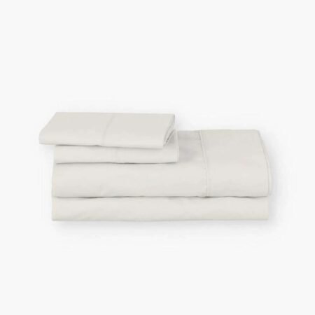 Parure de draps en coton bio 200 fils sable