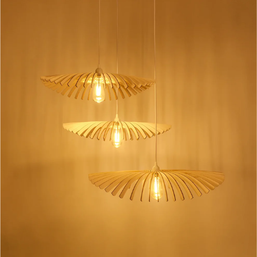 Lámpara colgante triple Cygnes de diseño