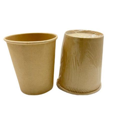 Vaso de cartón bio enfundado 200 ml para hoteles