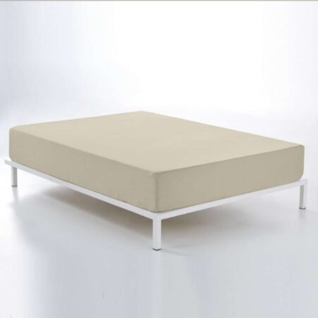 Sábana bajera ajustable beige 144 hilos