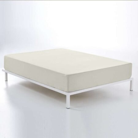 Sábana bajera ajustable crema 144 hilos