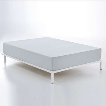 Sábana bajera ajustable gris ártico 144 hilos