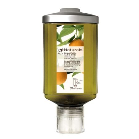 Shampoing corps et cheveux 300ml pour hôtels Naturals - Presser et laver